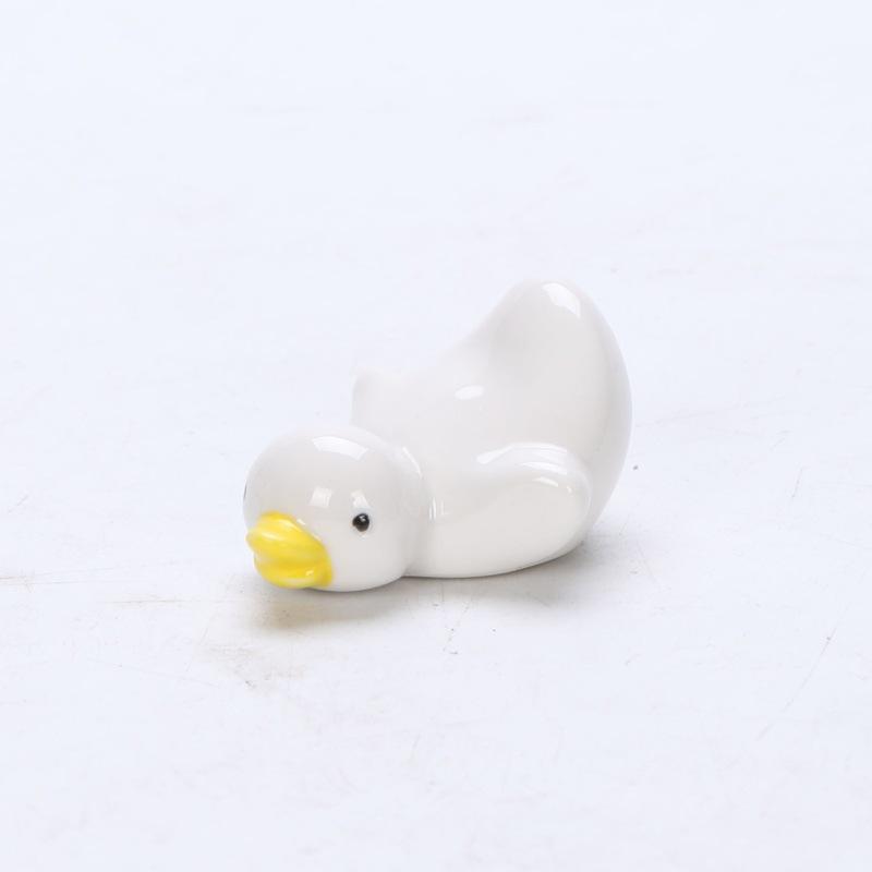 Ceramic Duckling Chopsticks Rack Hotel Ornaments
