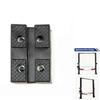 4Pcs Heavy Duty Black Rectangle 118X80Mm Car Rubber Arm Pads Lift Accessories Pad Hold Up To Sharp Sub-Frames And Pinch Weld Points Thick Durable