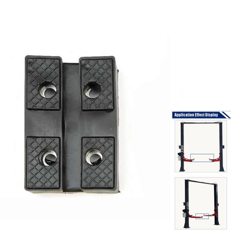 4Pcs Heavy Duty Black Rectangle 118X80Mm Car Rubber Arm Pads Lift Accessories Pad Hold Up To Sharp Sub-Frames And Pinch Weld Points Thick Durable
