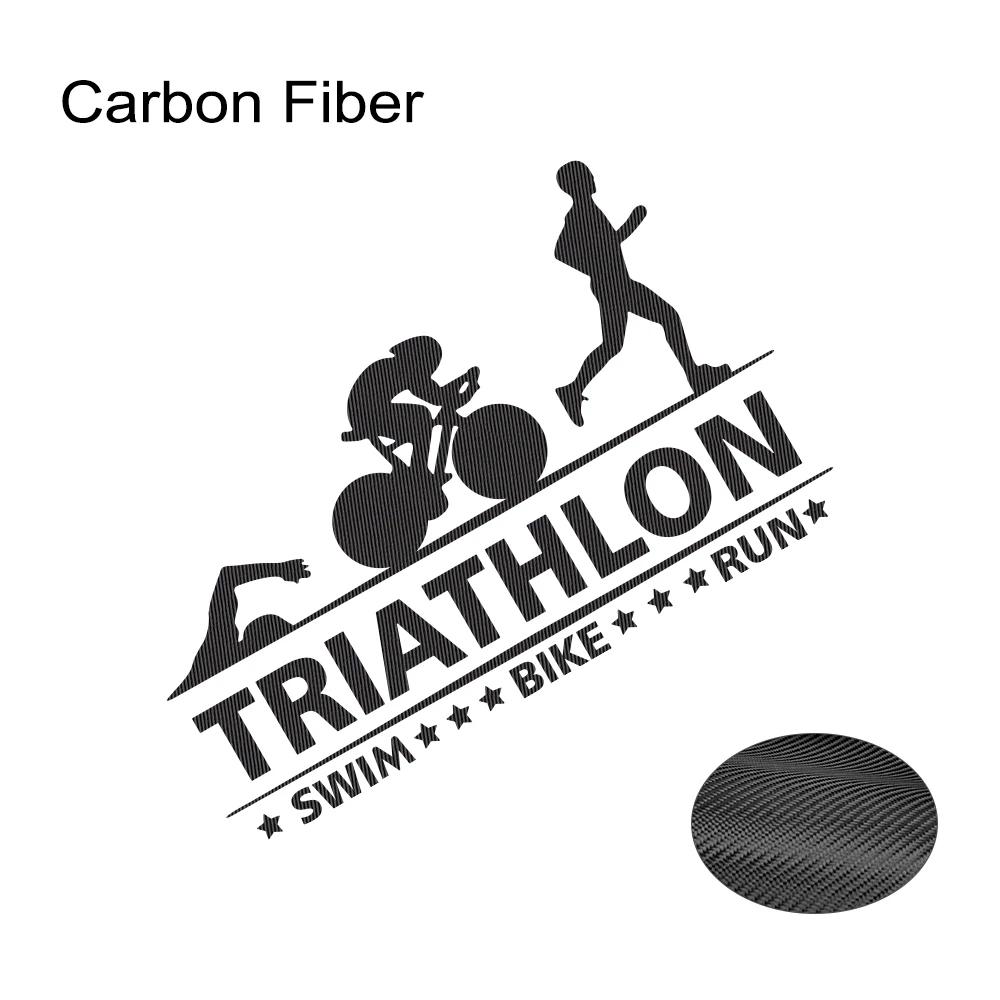 Autolepka Triathlon Plavání Kolo Běh Sportovec Sport Kufr Vinylová Samolepka Motocykly Auto DIY Vnější Dekorace Samolepka Příslušenství