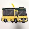 Hong Kong Style Quick-Dry Cartoon Bus Taxi Coral Fleece Hand Towel