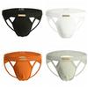 Men's Sexy Low Rise T-Back Elastic Cotton Hollow Out Back Underwear Comfortable Breathable Close-Fitting Thong