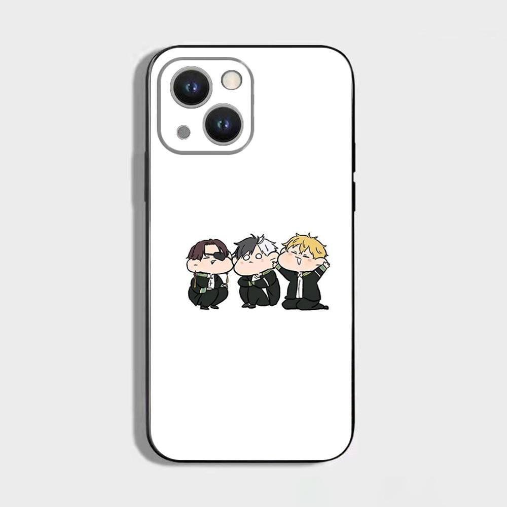 Anime Wind Breaker Sakura Phone Case For iPhone 16 15 Plus 14 13 Pro Max 12 Mini 11 X XS XR 7 8 8Plus Black Soft Phone Coque