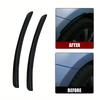 2pcs Car Wheel Arch Protector Universal Silicone Rubber Mudguard Anti Collision Strip Ventilation Opening Cover Auto AccessoryGood Product
