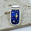 Creative Starry Sky Wish Bottle Brooch - Cartoon Metal Badge for Clothing & Backpack Accessories
