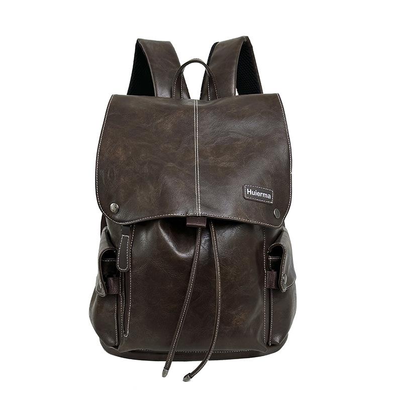 Schoolbag new fashion trend European and American style large capacity Internet celebrity backpack retro backpack anti-theft backpack