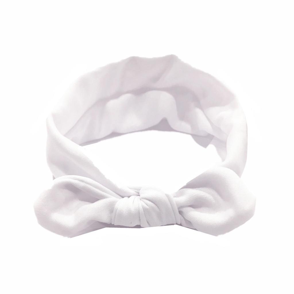 (Projecteur)Bébé enfants filles lapin arc oreille bandeau bandeau Turban noeud bandeau