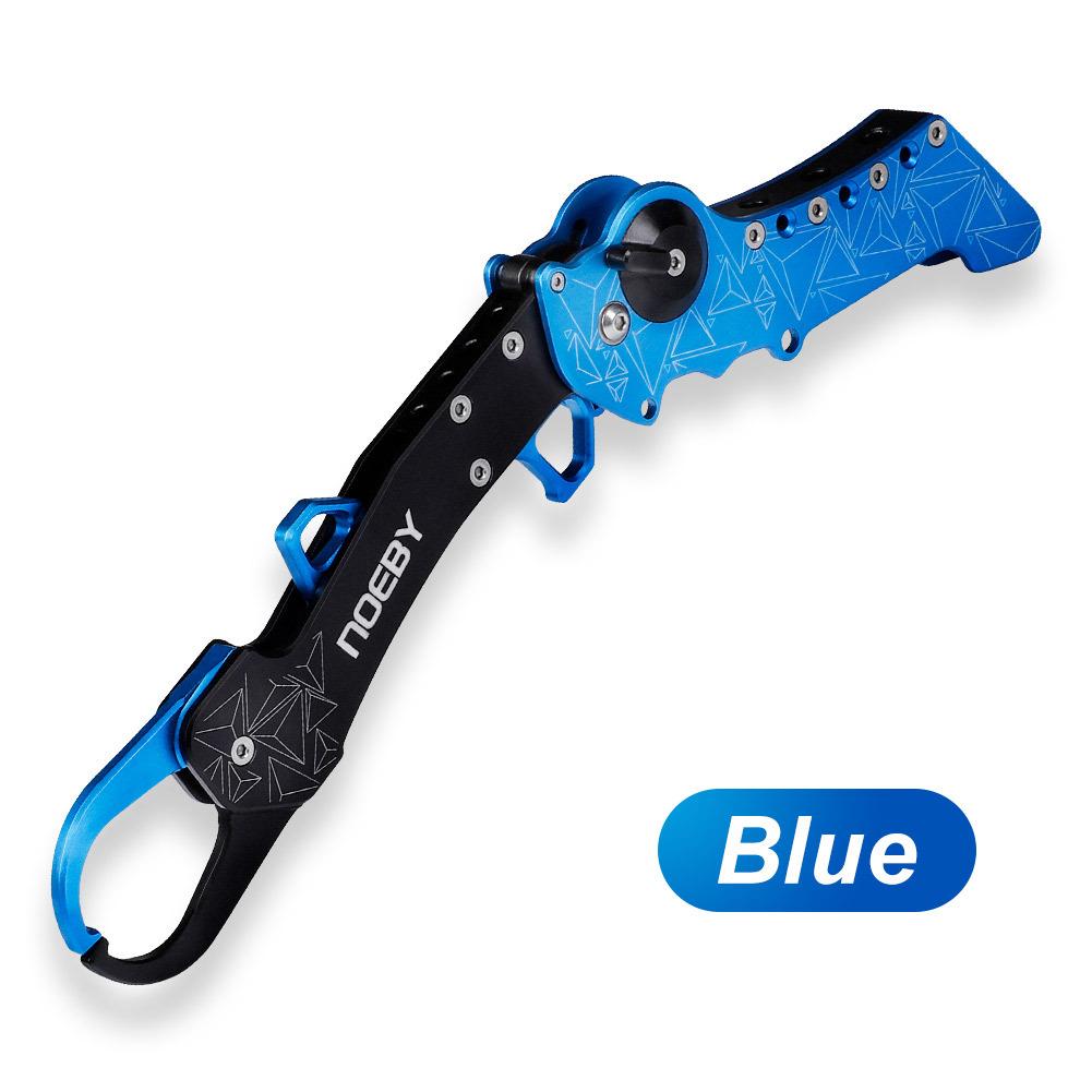 

Foldable Top Grade Aviation Aluminum Fish Gripper Grip Fish Lip Grabber Fishing Tool синій