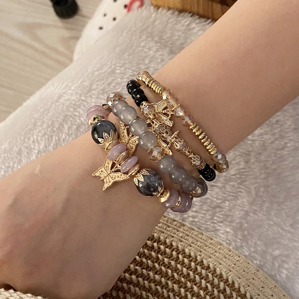 Hot selling fashion bead bracelet Bohemian butterfly bracelet