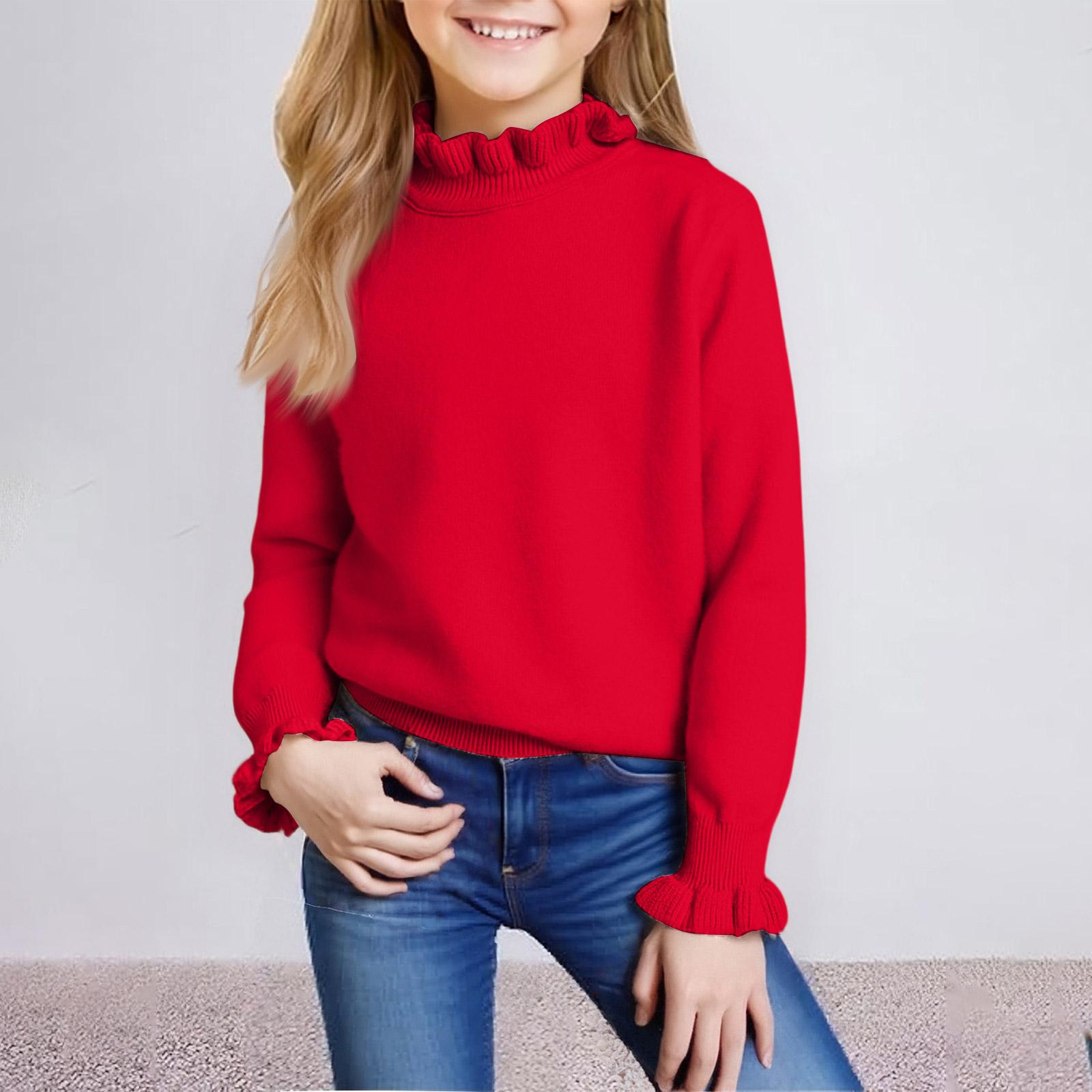 

Детская мода Повседневный кардиган Вязаный Топ с длинным рукавом 130 красный