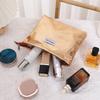 4 Colors Shiny Sequins Clutch Makeup Bag Portable Women Cosmetic Toiletries Storage Handbag Pouch Gold Organizer Zipper Bag