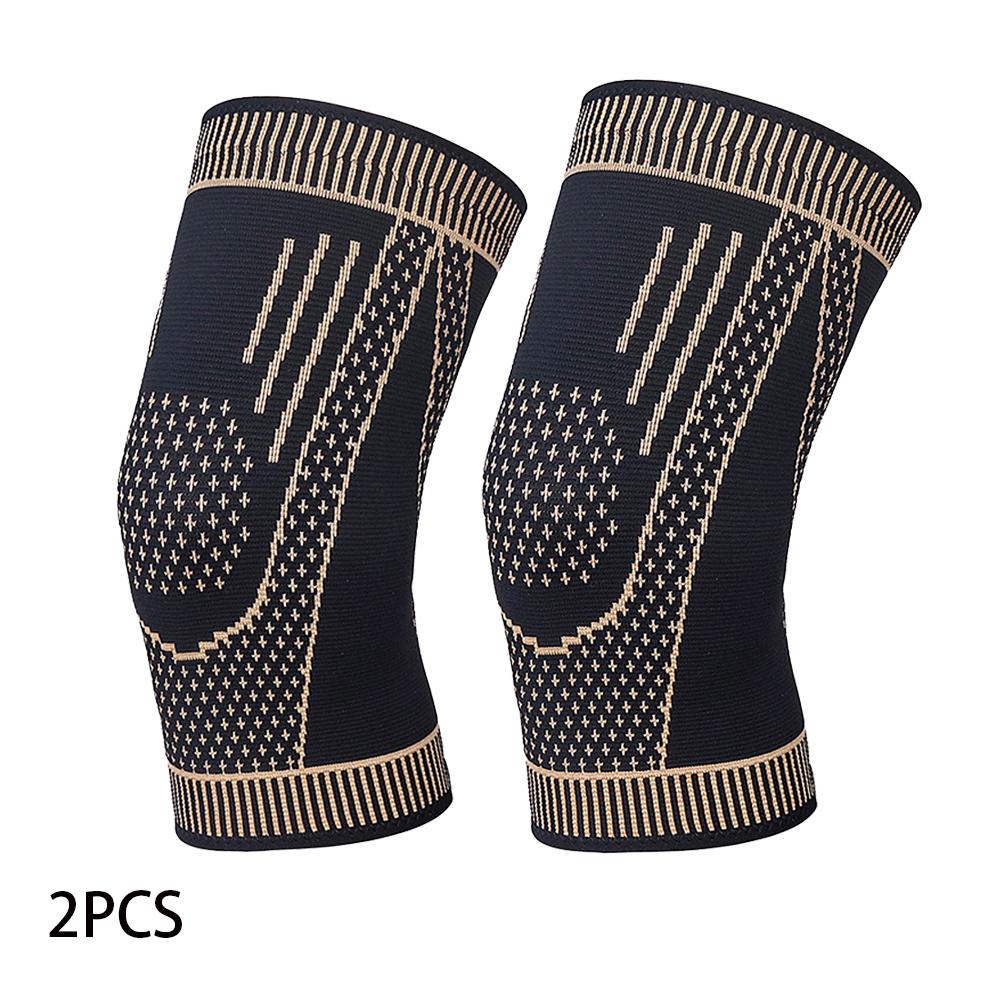 

1/2 шт. медные наколенники от боли в колене, компрессионные рукава для коленей, поддержка для мужчин, женщин, наколенники для бега M