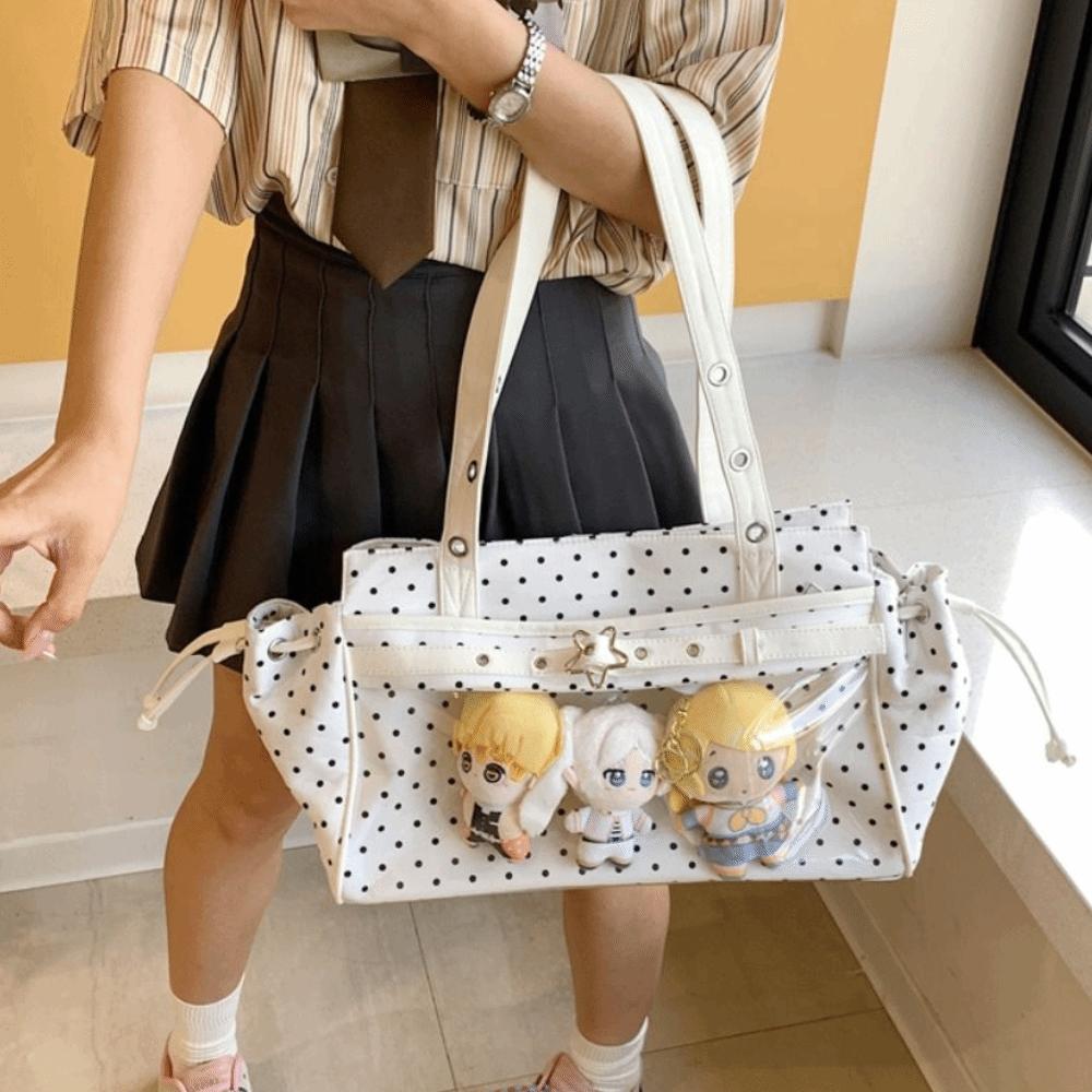 Star Polka Dot Itabag Harajuku Anime Tote Bag Portable JK Uniform Handbag Girl