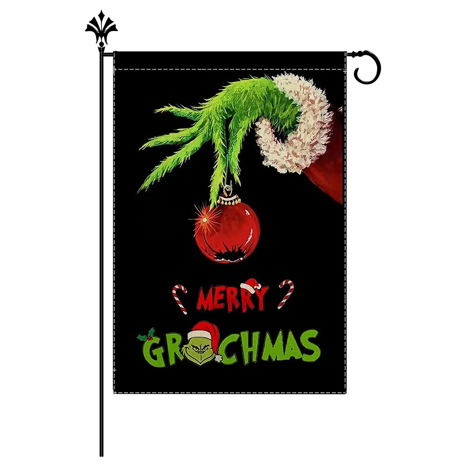 

Садовый флаг Рождественский садовый декор на открытом воздухе One Size