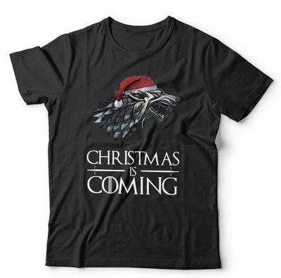 Christmas GOT T Shirt Unisex Game Thrones Christmas Is Coming Festive Wolf Stark