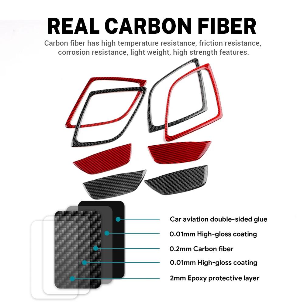 Carbon Fiber Interior Sticker for Mazda 3 Axela 2014-2018 Side Vent Grille Center Console LHD RHD