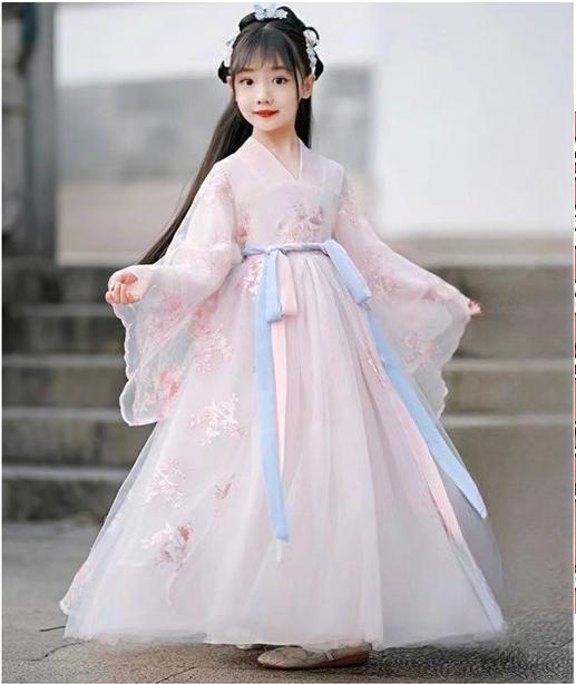 Chinese Hanfu Dress Children Clothing Fairy Cosplay Costumes Kids Clothes Party Dance Wear Stage Girl Dress Princess Vintage