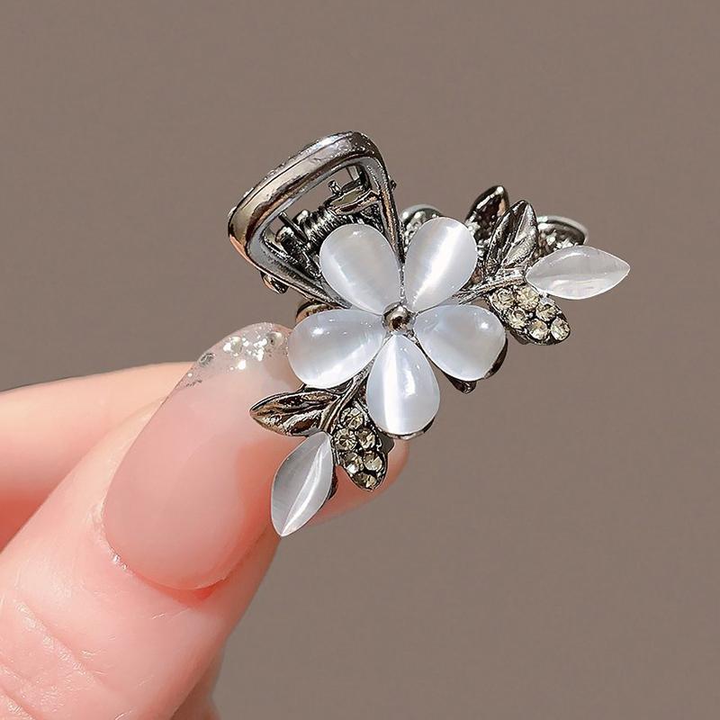 Women'S Hair Clips Small Grab Clip Metal Ponytail Clips Sweet Cute Shining Flower Side Barrettes Headwear