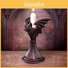 Unique Gothic Bat Candle Stand Made Of Durable Resin Ideal For Halloween Home Decor