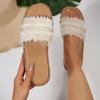 Fashion Slippers Women Summer Outside Wear Round Toe Casual Flip Flop Non-slip Beach Cool Mopping Flat Shoes