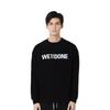 WE11DONE FW25 Basic Logo Long Sleeve T-Shirt Unisex Tops WD-TT3-25-720-U-BK