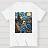 Starry Starry Scream Cotton Casual Cool Loose T-Shirt