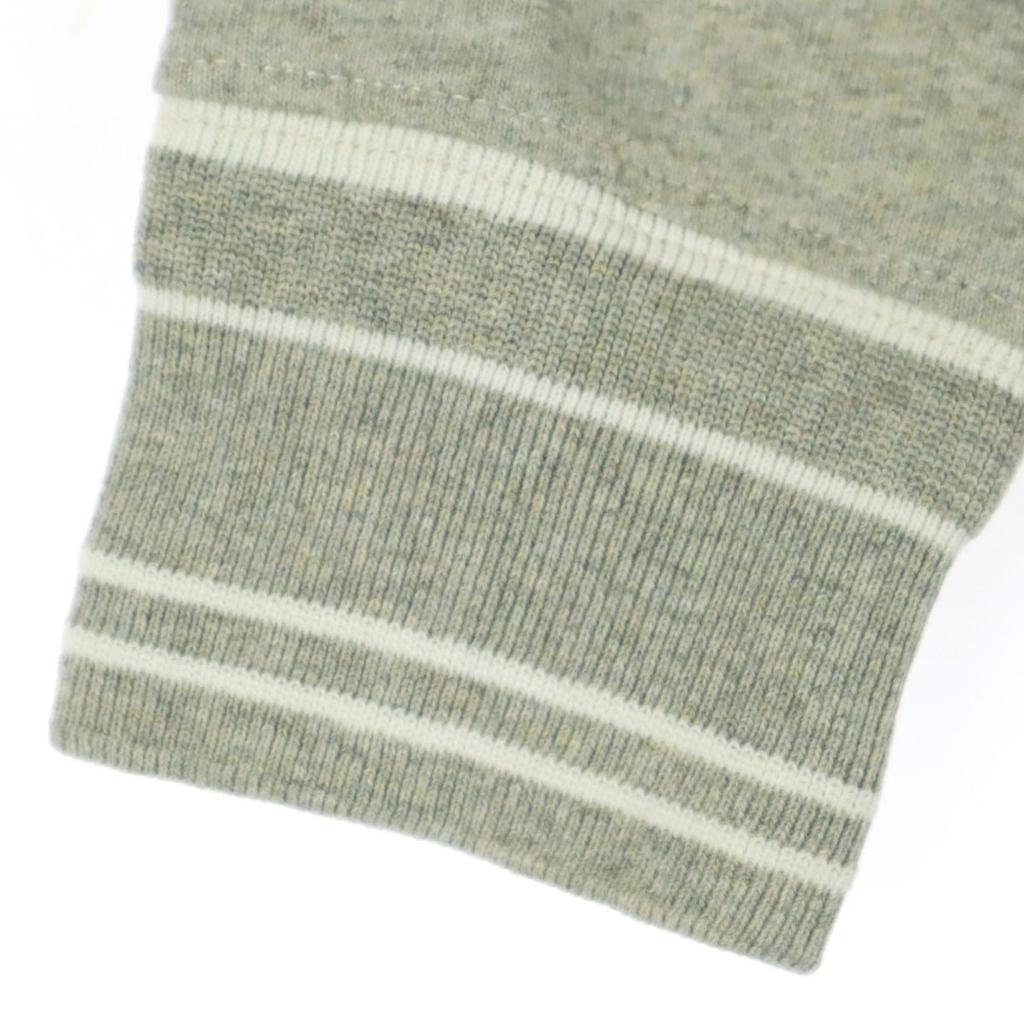 Polo by Ralph Lauren cotton Wappen Long sleeve Hooded Lager shirt M gray Men's Used