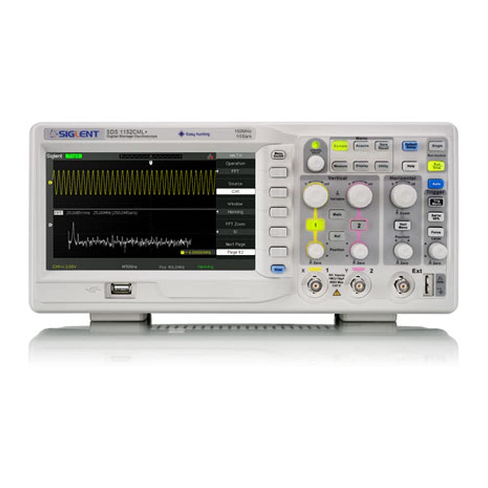 

Цифровий осцилограф SIGLENT Technologies 100 МГц світло-сірий SDS1102CML+ світло-сірий колір