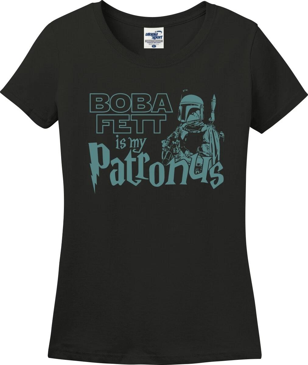 Boba Fett Is My Patronus Funny Missy Fit Ladies T-Shirt (S-3X) S
