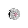 New Exquisite Lovely Copper Charm Fits Genuine Bracelet Accessories Women Jewelry Piece Colored Zircon Series Set
