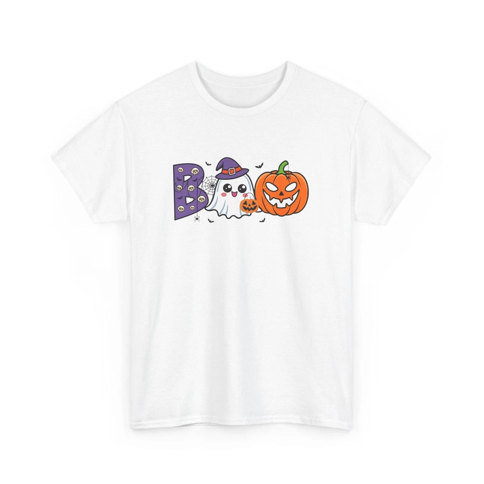 Friendly Ghost T-Shirt | Cute Halloween Spirit Tee | Fun Ghost Lover Shirt L