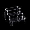 Acrylic Multi-layer Trapezoidal Display Stand for Figures & Jewelry