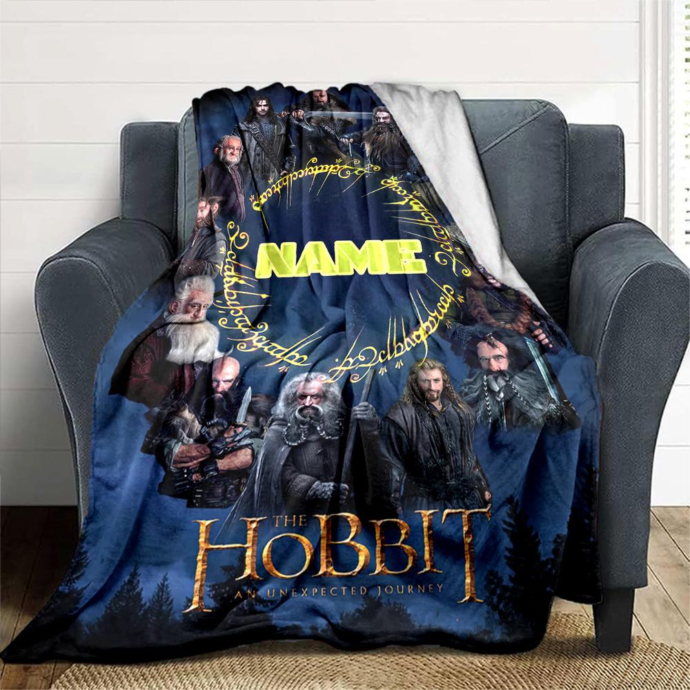 The Hobbit Dwarf Company Adventure Gift Customizable Blanket Personalized Name Warmthful Decor Perfect For Sofa Couch Office Bed Picnics Four Seasons