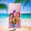 Trend Character Digital Print Double Sided Flannel Microfiber Beach Towel Quick Dry Absorbent Bath Towel