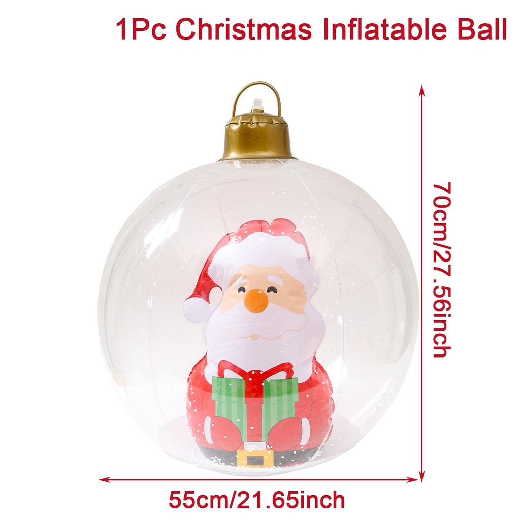 Christmas Giant Inflatable Ball Merry Christmas Decorations for Home 2025 Xmas Outdoor Balloon Ornament Navidad Natal New Year