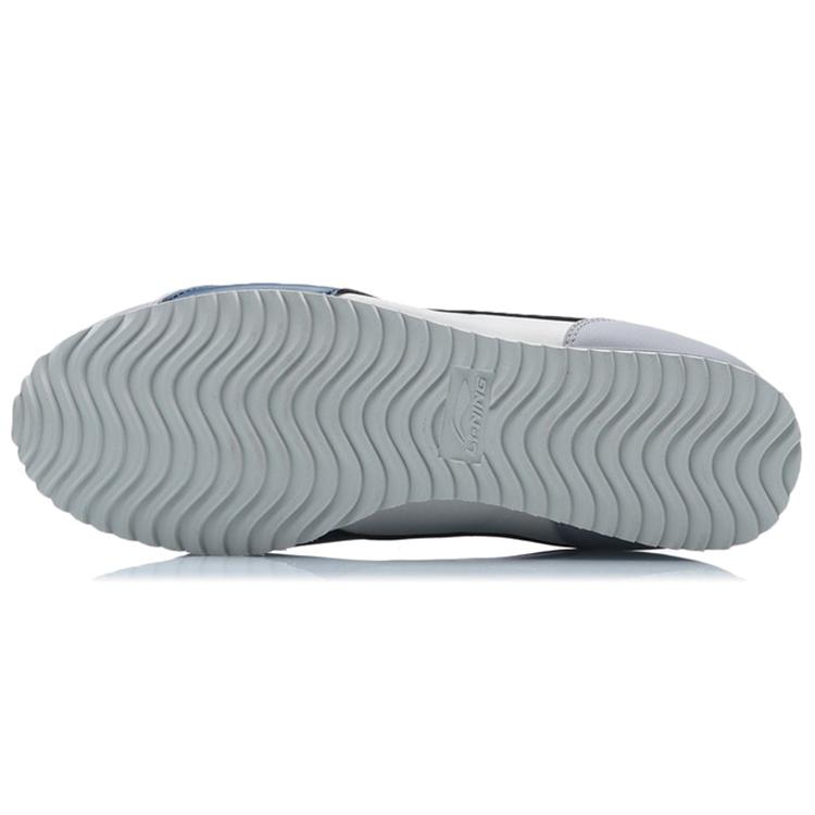 New LiNing 3K Cushioning Abrasion Resistant Slip Resistant Breathable Lightweight Low top Running Shoes Men's Gray Blue AGCR003-2