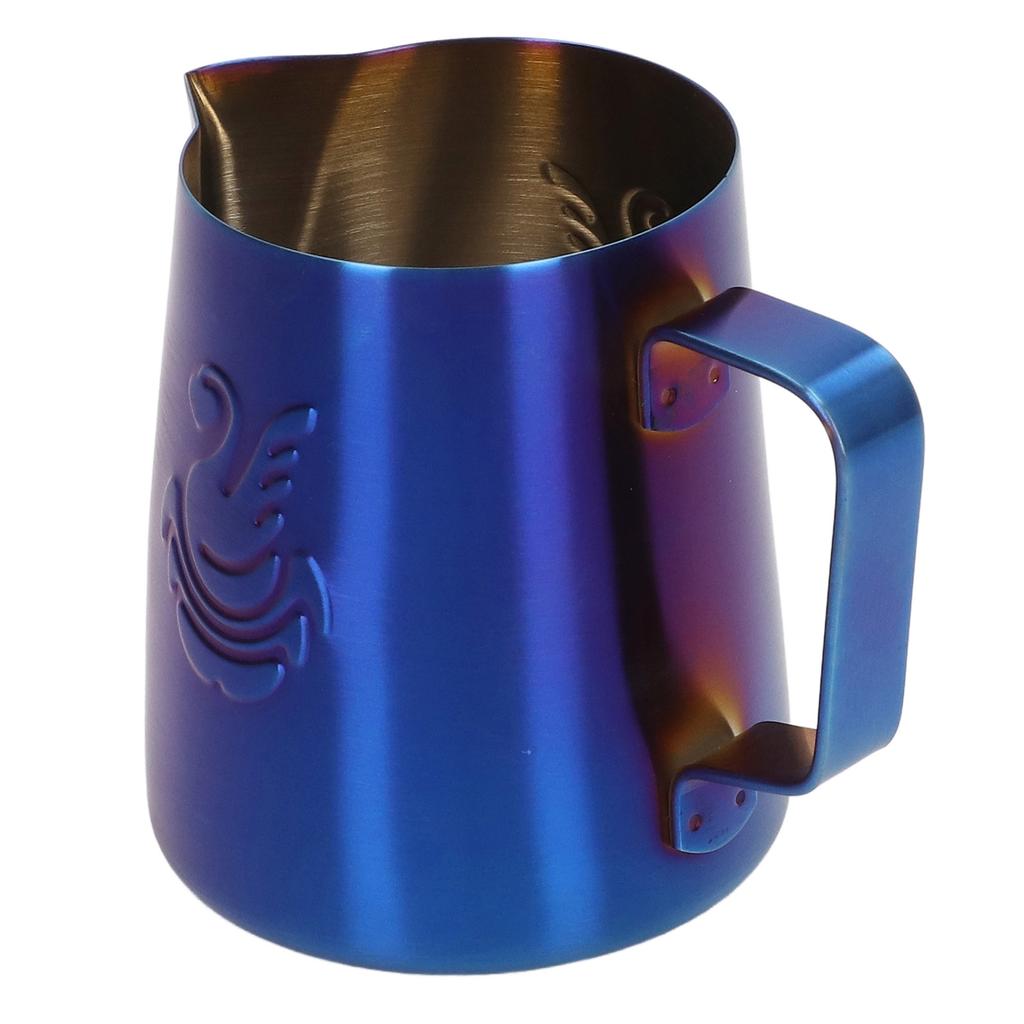 Milk Frother Pitcher 380ml Food Grade Stainless Steel Eagle Spout Multifunction Milk Frother Cup for Milk Cream Latte