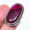 Natürlicher Rosa Labradorit Edelstein 925 Sterling Silber Schmuck Ringgröße 6 AR-17677