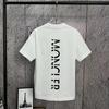 Designer Luxus Kleidung Kopie Marke Baumwollhemd Frühling Sommer Klassisches Muster Unisex Hohe Qualität Kurzarm Rundhals T-Shirt