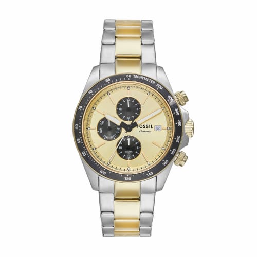 

Fossil AUTOCROSS BQ2876 Men s Watch, Silver & Gold