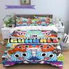 Gumball Amazing World Pattern Bedding Quilt Set Quilt Cover Pillowcase Home Decoration Gift (1 * Duvet Cover + 2 * Pillowcase, Without Core)