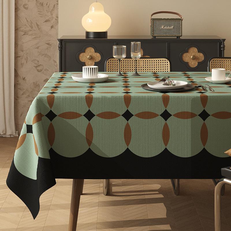 American-Style Light Luxury Vintage Tablecloth Water-Resistant Oil-Resistant Heat-Resistant Easy To Clean Pvc Coffee Table Cloth