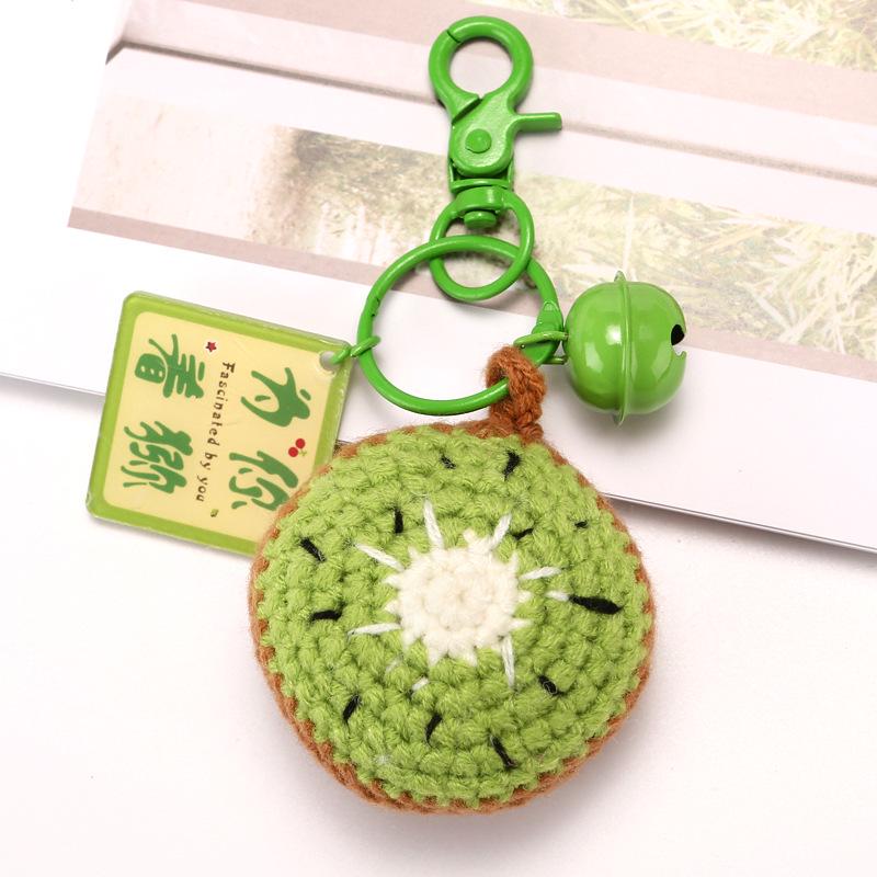 Beautiful Crochet Fruit Keychain: Creative Pendant, Gift, Souvenir, or Wedding Accessory.