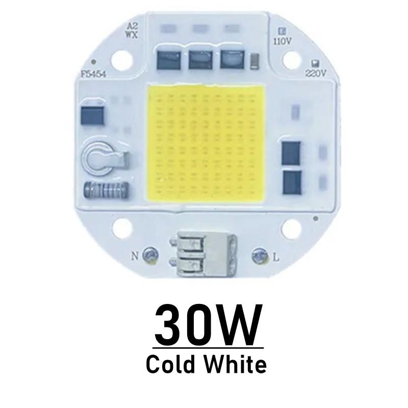 LED Chip COB Lamp 20W 30W 50W AC 220V 100V IP65 Smart IC No Need Driver DIY Flood Light Led Bulb Spotlight Outdoor Lamp Bead