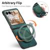 For Motorola Razr 60/Motorola Razr 50 5G Phone Case with Rotating Kickstand Stress Relief Retro Leather Back Cover