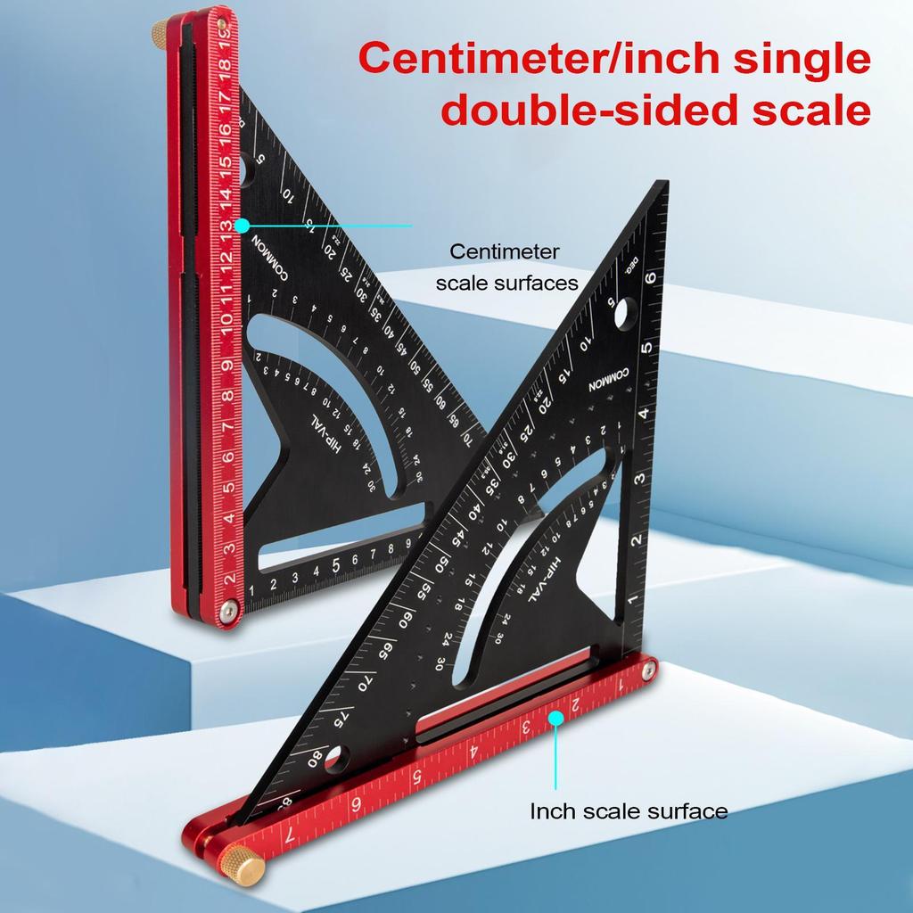 Combination Square Woodworking Combination Framing Square Aluminum Alloy Carpentry Triangle Ruler For Framing Layout Home