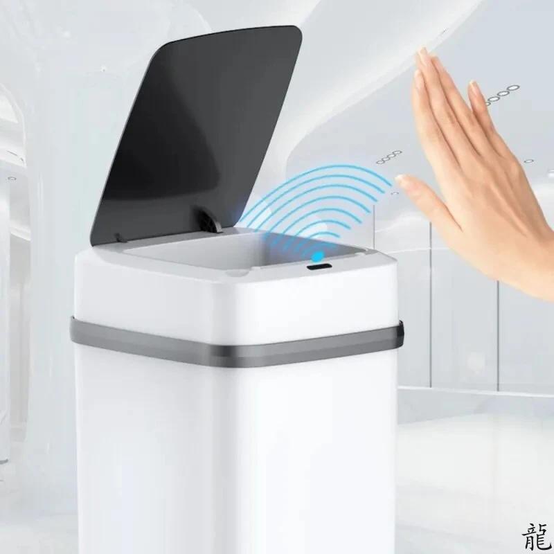 Home Sensor Bathroom Smart Trash Cans, Kitchen белый