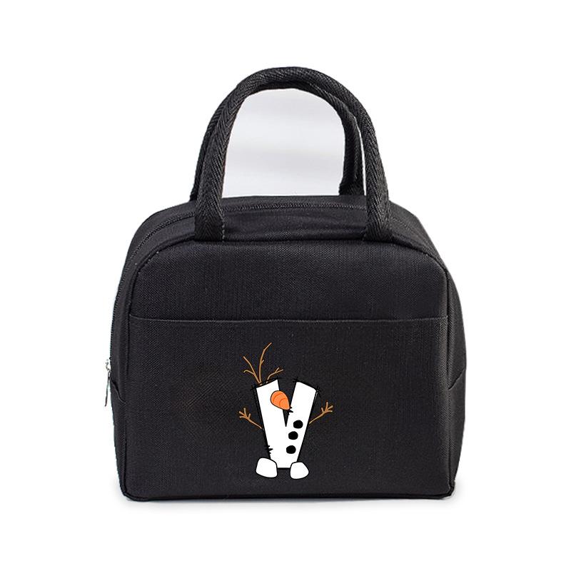 26 letter lunch box bag portable bento bag office worker student large lunch bag