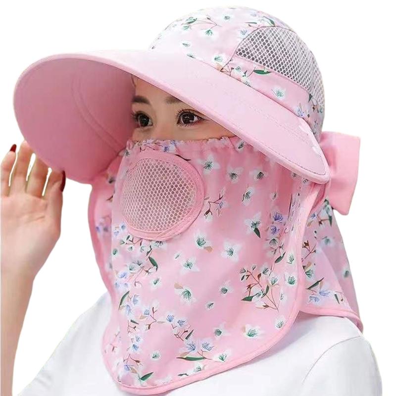 Sun Hat Female Summer Hat Cover Face Sun Hat All-match Summer Hat with B