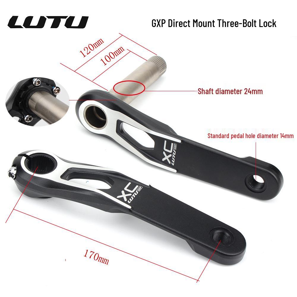 LUTU GXP Mountain Bike Crankset: Hollow Integrated 11/10/12-Speed AM/XC Single Chainring.